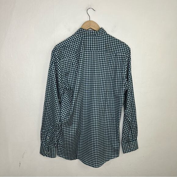 Southern Tide Blue White Gingham Tailored Button Sport Shirt Size Medium - Picture 2 of 13
